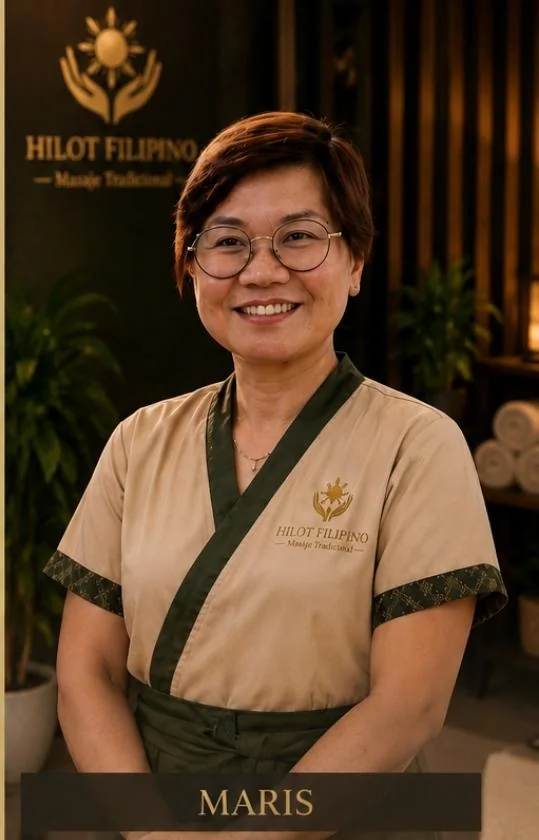 Retrato de Maris, terapeuta de Hilot Filipino